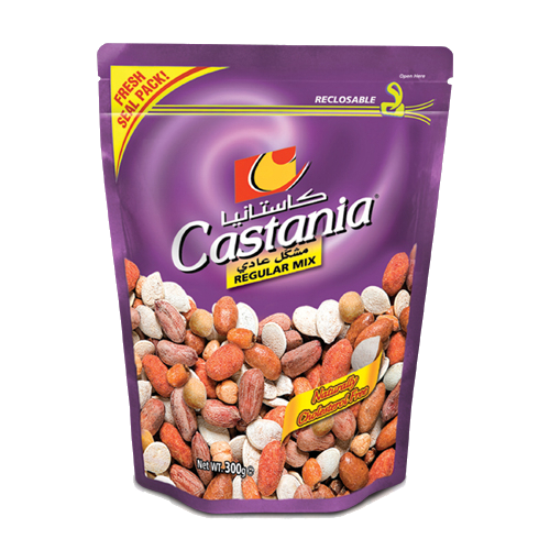 Castania Regular Nüsse 300g (Violett mit Zip)