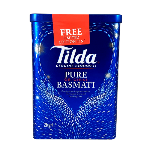 Tilda Basmati Reis 2kg Tin - Limited Edition