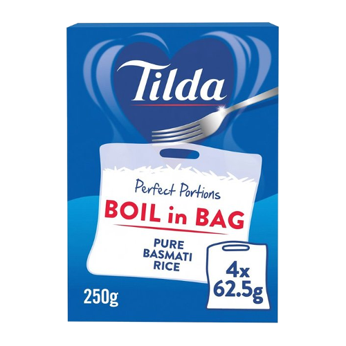 Tilda Basmati Reis, Cook in Bag 4x62,5g