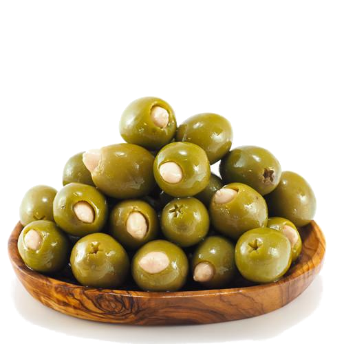 Grüne Oliven gefüllt mit Mandeln Super Colossal 10kg