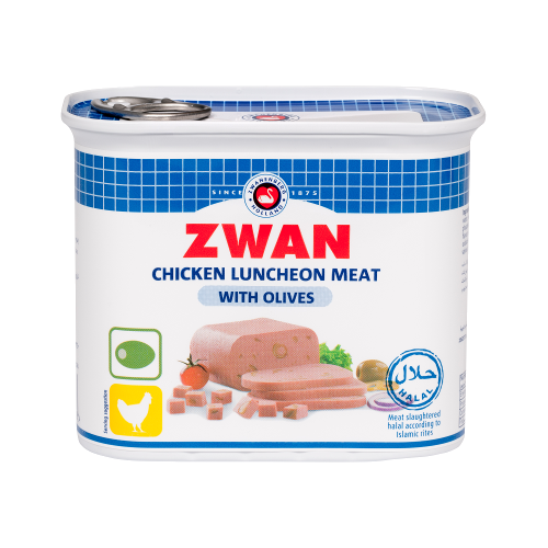 ZWAN Chicken Luncheon m/ Oliven 340g - Halal
