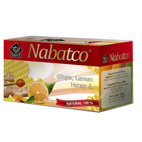 Nabatco Tee, 20 Beutel, Ingwer, Zitrone & Honig