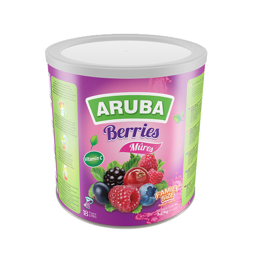 Aruba Instant Pulvergetränk in Dose, Beeren 2,25kg