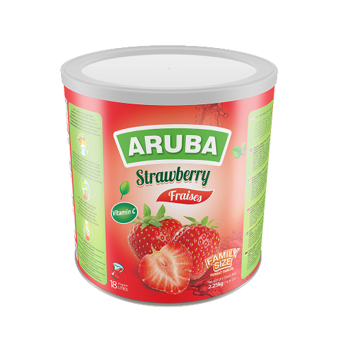 Aruba Instant Pulvergetränk in Dose, Erdbeere 2,25kg