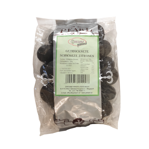 Gresam Getrocknete schwarze Zitronen 150g