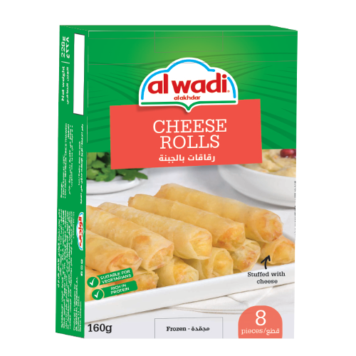 Al Wadi Tiefkühl Cheese Rolls Rakakat 160g
