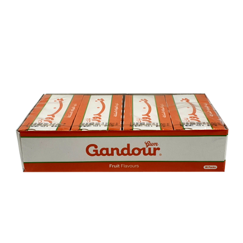 Gandour Kaugummi, Fruit Flavour, 20 Packungen