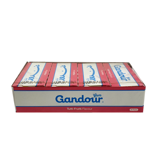 Gandour Kaugummi, Tutti Frutti Flavour, 20 Packungen