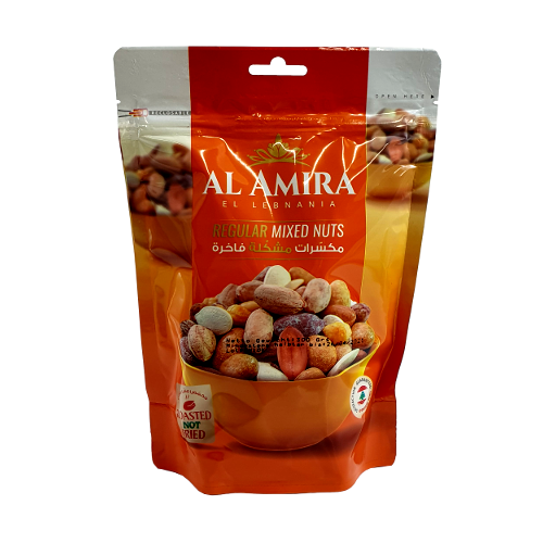Al Amira Regular Mixed Nüsse 300g (Orange mit Zip)