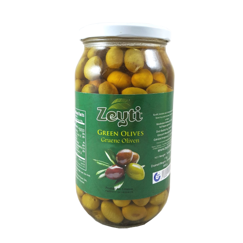 Zeyti Grüne gebrochene Oliven, Salkini 1kg