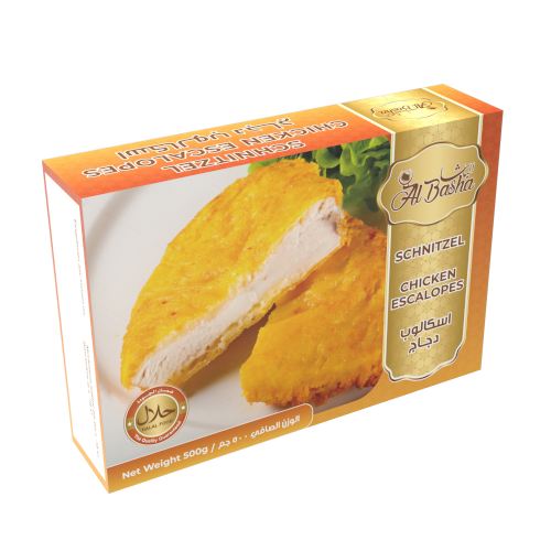 Al Basha Schnitzel Chicken Escalopes 500g - Halal